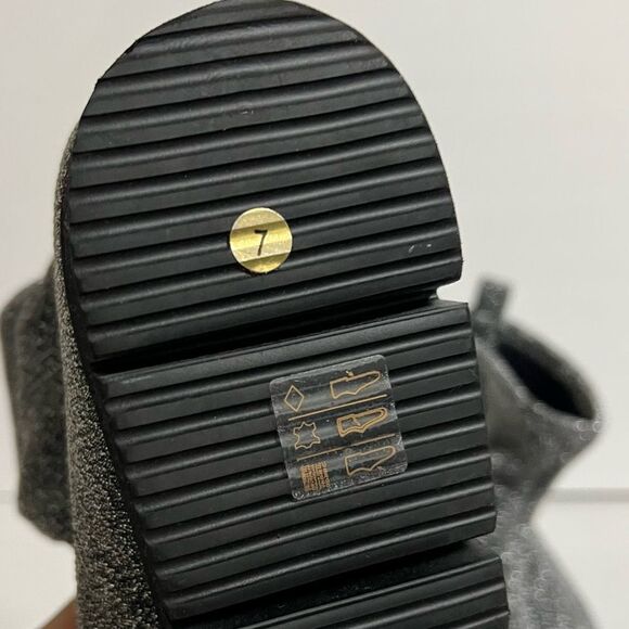 Kennel & Schmenger Ankle Sock Boots Silver Black Sparkly Fringe Pointy Toe New 7 - Picture 12 of 14